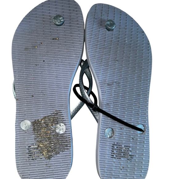 HAVAIANAS Slim Palette Glow Flip Flop in Ashley Blue - Picture 5 of 5